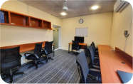 Coworking desks at WorkHive Faisal Town